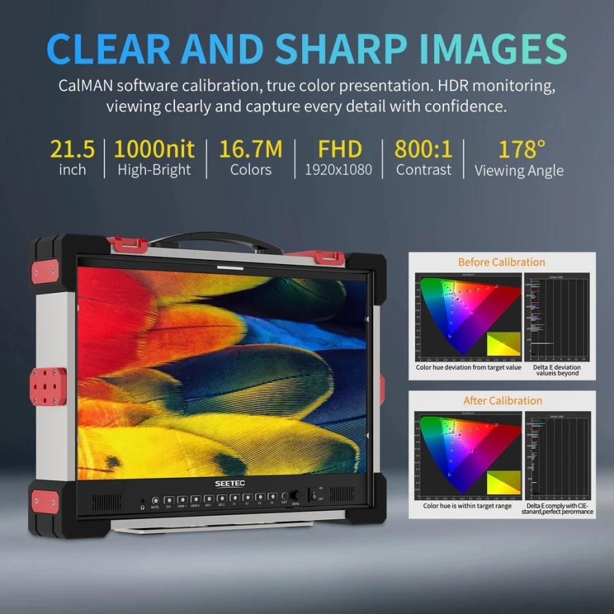 Монитор для трансляций - Feelworld SEETEC P215 Pro Co 21,5 дюйма 1000 нит