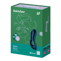„Satisfyer Epic Duo Ring“ – dvigubas vibruojantis varpos žiedas „Satisfyer Epic Duo Ring“ – dvigubas vibruojantis varpos žiedas