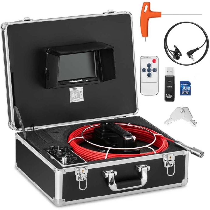 Steinberg Systems Endoscope Diagnostic Inspection Camera Case 12 LED TFT 7'' SD 20 m – 5