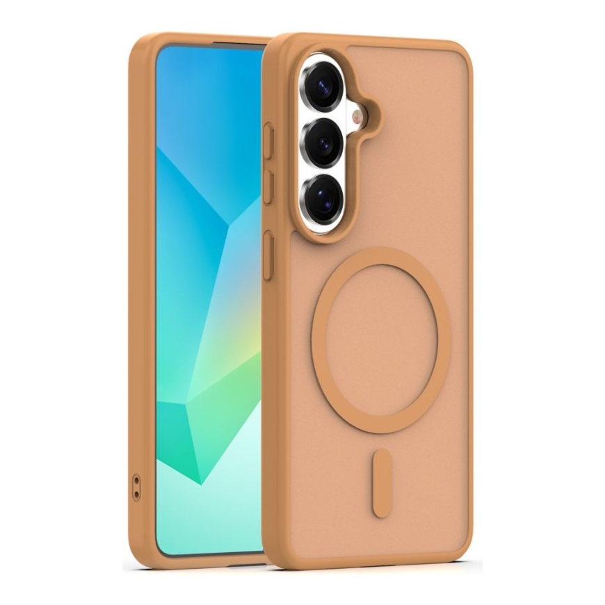 Mag Matt case for Samsung Galaxy A16 4G / A16 5G / A17 4G / A17 5G brown big hole