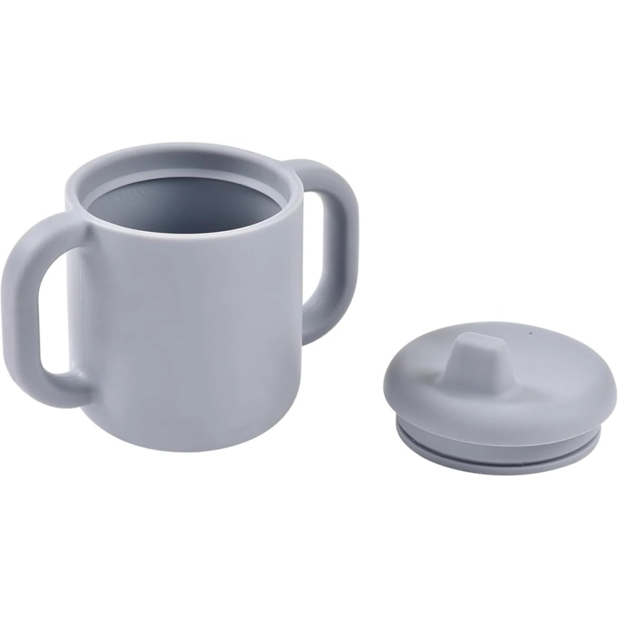BEABA SILIKONINIS 2-IN-1 MOKOMASIS PUODELIS, PEBBLE – 2