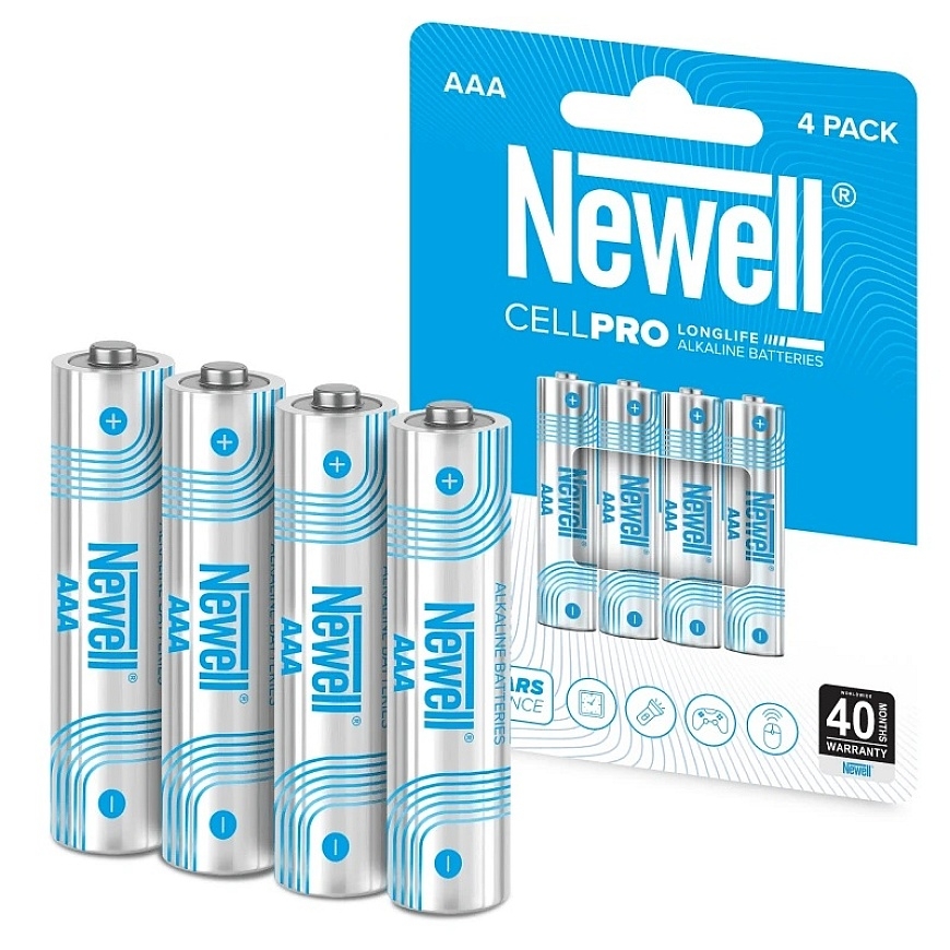 Aku - Newell CellPro AAA alkalised akud 1.5V, 4 tk, elavhõhuta