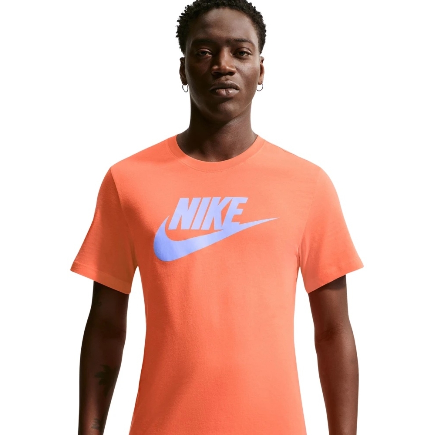 Men's T-shirt Nike Nsw Tee Icon Futura orange AR5004 835 (M) – 3