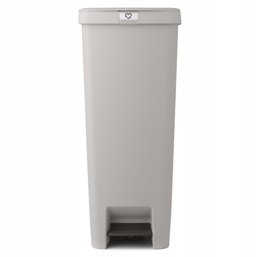 Brabantia StepUp 40L pedāļu atkritumu urns vidēji pelēkā krāsā