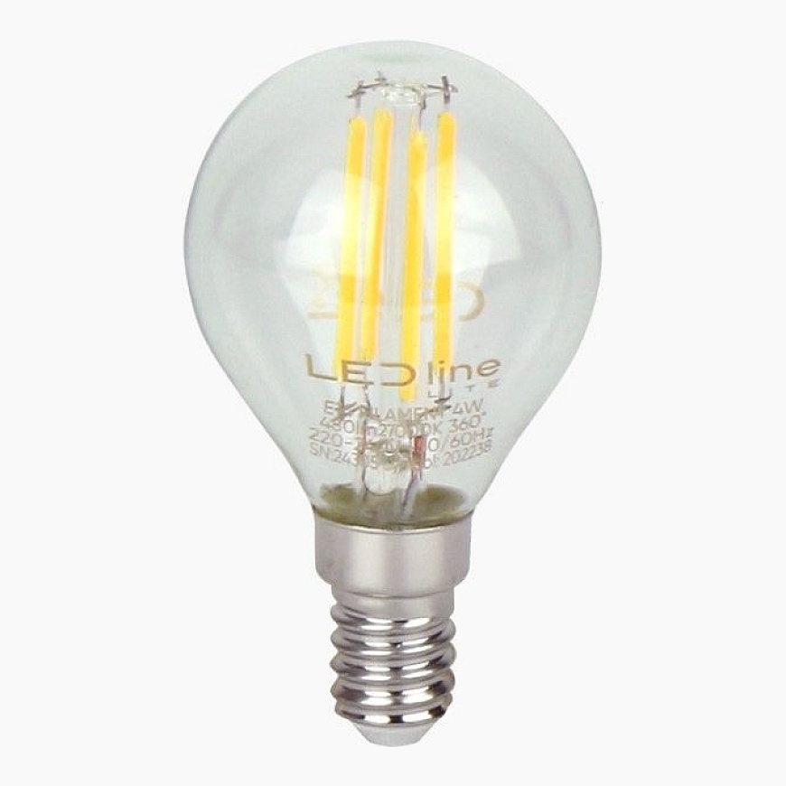 LED lamp E14 4W 2700K 480lm 220-240V FILAMENT G45 GLOBE LED line LITE