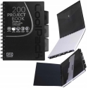 PATIO Notebook, checkered, with spiral, A5, 200 pages, black color PATIO Notebook, checkered, with spiral, A5, 200 pages, black color