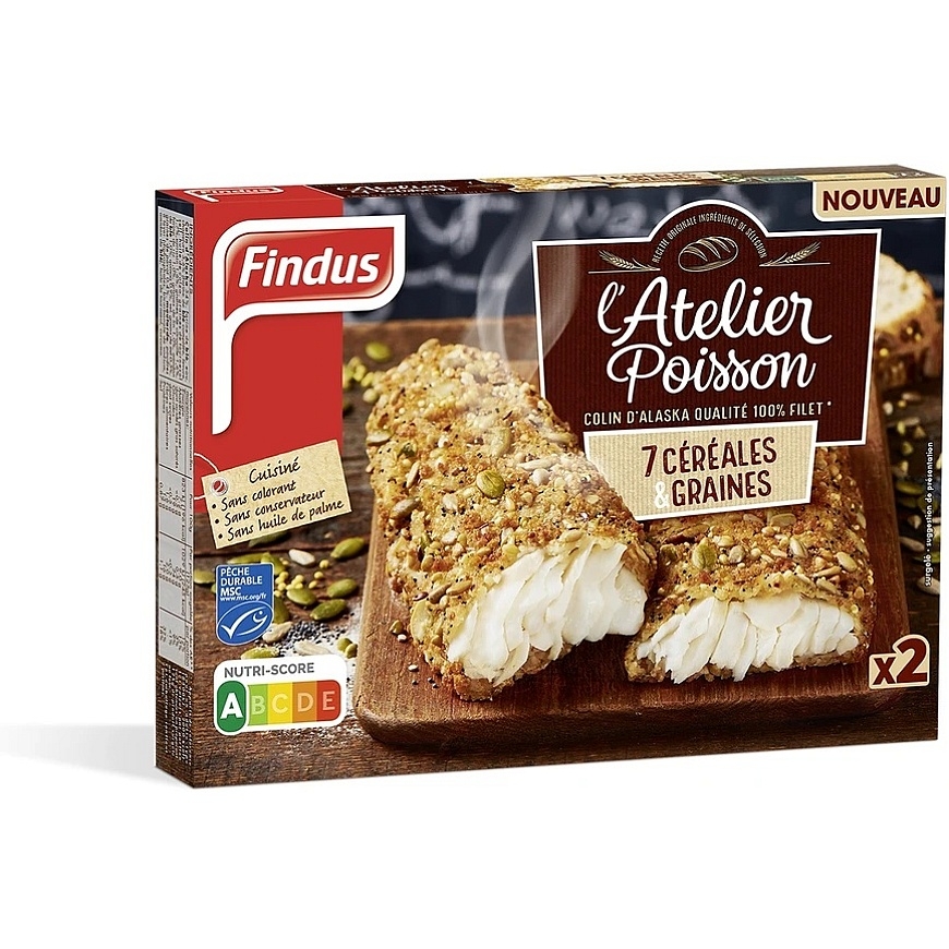 Findus Frozen Alaska Pollock Fillet Steaks with Seeds, 250 g – 2