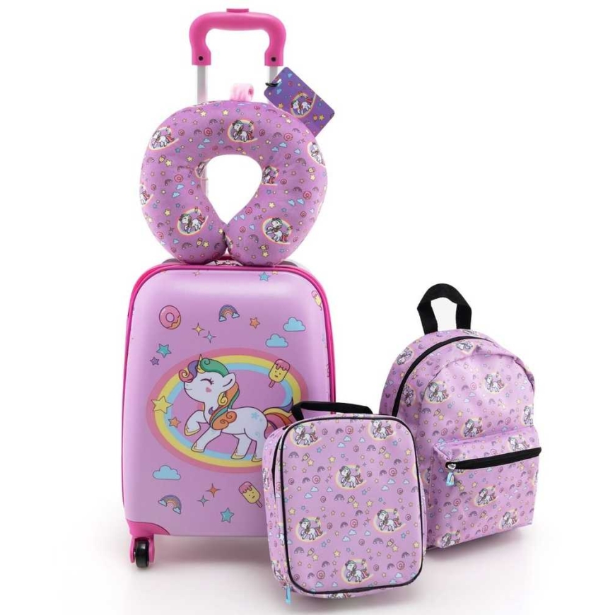 Travel Marko Suitcase and Accessories Set, 5 items – unicorn