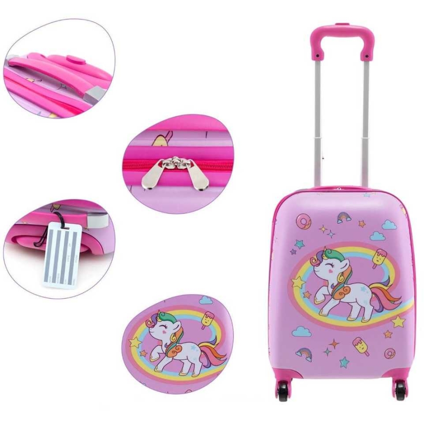 Travel Marko Suitcase and Accessories Set, 5 items – unicorn – 5