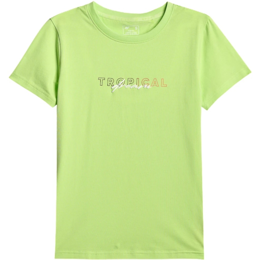 Women's T-shirt 4F F2717 light yellow 4FWSS26TTSHF2717 73S (M) – 2