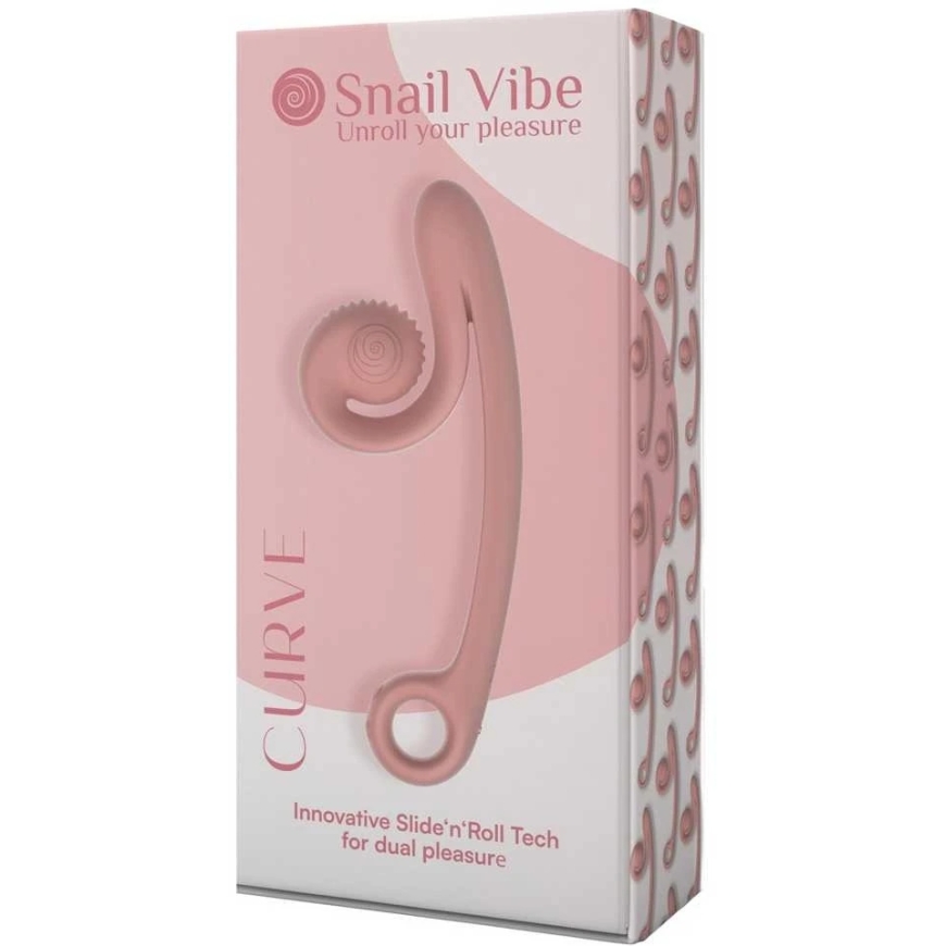 Vaaleanpunainen Snail Vibe Curve Persikkainen Vaaleanpunainen