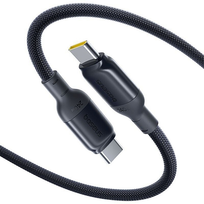 USB C - USB C laidas 240 W 2 m Cosmic Black PicoGo BASEUS E0423301 (6953156210974)