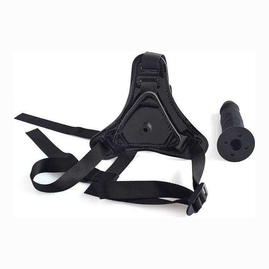 Toyz4Lovers Mustad kleebitavad püksikud silikoon dildoga 10 cm – 4