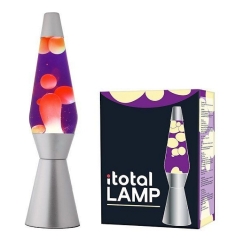 iTotal - Lava Lamp - Purple Liquid and Yellow Wax - 36 cm (1270401)