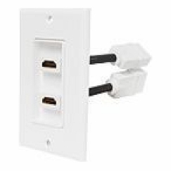 HDMI sieninė rozetė 2 lizdai