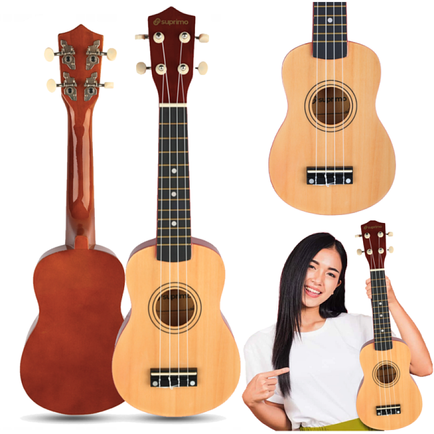 Luna Guitars SUPRIMO UK21 NW сопрановая укулеле 21" натуральное дерево
