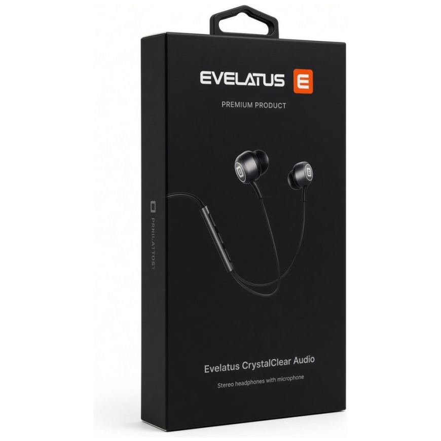 Crystal Clear Audio ausinės su Type-C mikrofonu juodos