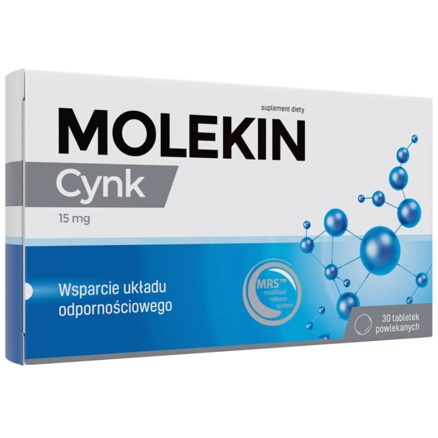 Molekin Cinkas 15 mg maisto papildas 30 tabletės