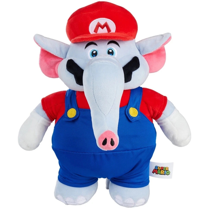 SIMBA Super Mario Bros ziloņa plīša rotaļlieta 35 cm