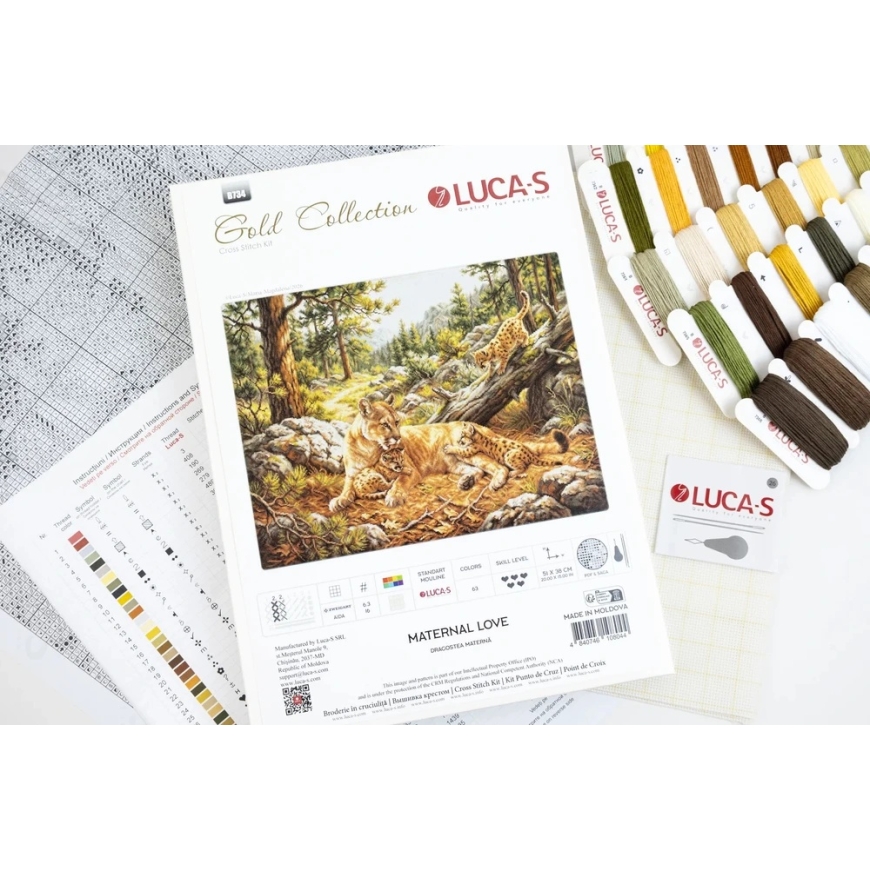 luca S Ristikkoompelusarja "Äidin Rakkaus" 51 x 38 cm SB734 – 2