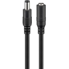 Goobay Шнур удлинителя 5 м 5 5x2 1 мм черный 2x0 5 мм макс 24 VDC 120 W