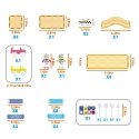 PICASSO TILES Magneettirakennussarja Racing Track Set 45 kpl, PTR04 PICASSO TILES Magneettirakennussarja Racing Track Set 45 kpl, PTR04