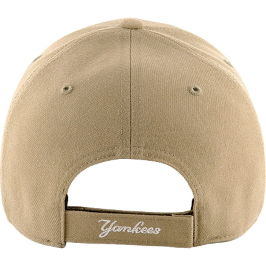 47 Brand Cap with Visor '47 New York Yankees Wool Dark Beige B-MVP17WBV-KHB – 3