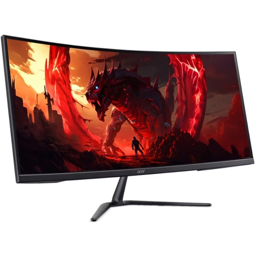 Monitorius ACER LCD Nitro ED340CURW0bmiipx, 86 cm (34") lenktas, 3440x1440@240Hz, 250 cd/m², 178°/178°, 1 ms, HDMI, DP, garsiaka – 2