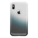 Apple iPhone X / iPhone XS gradient glitter 3in1 ümbris suitsune Apple iPhone X / iPhone XS gradient glitter 3in1 ümbris suitsune