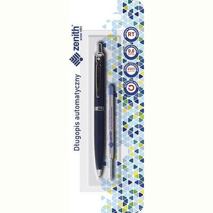 Ручка-роллер Zenith AUTOMATIC BALLPOINT PEN ZENITH 60 BLISTER 1 + РЕФИЛЬ 4600101