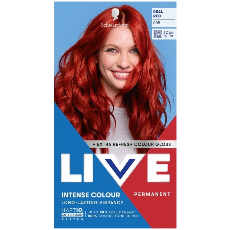 L'Oreal Schwarzkopf Live Intense Color hiusväri 035 Todellinen Punainen – 2