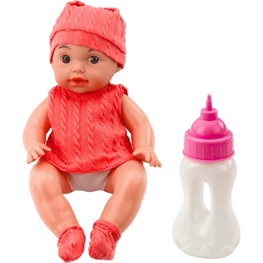 Lean Toys Bērnu lelle ar pudeli un skaņām 30 cm – 3