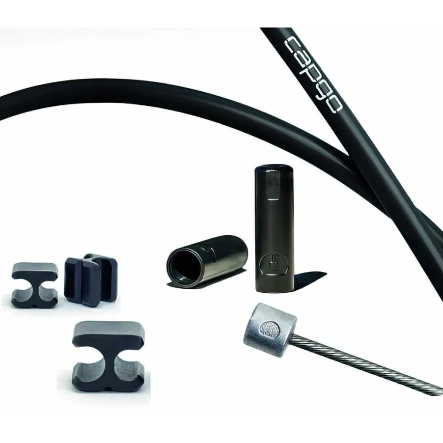 Capgo BL nerūsējošā tērauda melns pilinātāja trosiņu komplekts