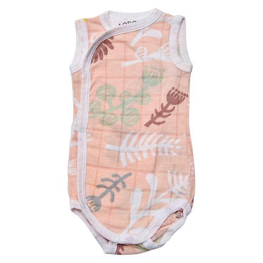 Акция! Lodger Romper Botanimal хлопковый комбинезон без рукавов Plush 62 см RF 073_62