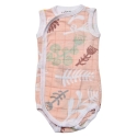 Išpardavimas! Lodger Romper Botanimal medvilninė be rankovių kūdikių drabužis Plush 62 cm RF 073_62