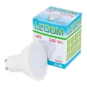 LED lemputė GU10 230V 3W 240lm šiltai balta LED LED lemputė GU10 230V 3W 240lm šiltai balta LED