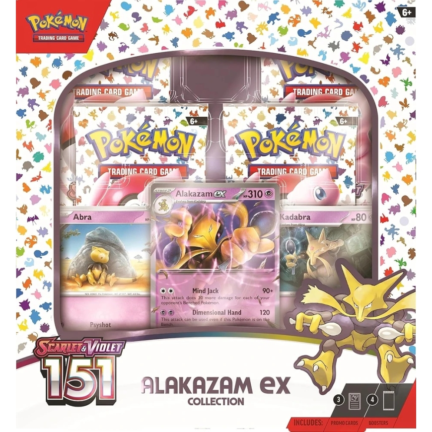 Коллекционный набор карт - Pokémon Scarlet & Violet—151 Alakazam ex набор коробки – 4