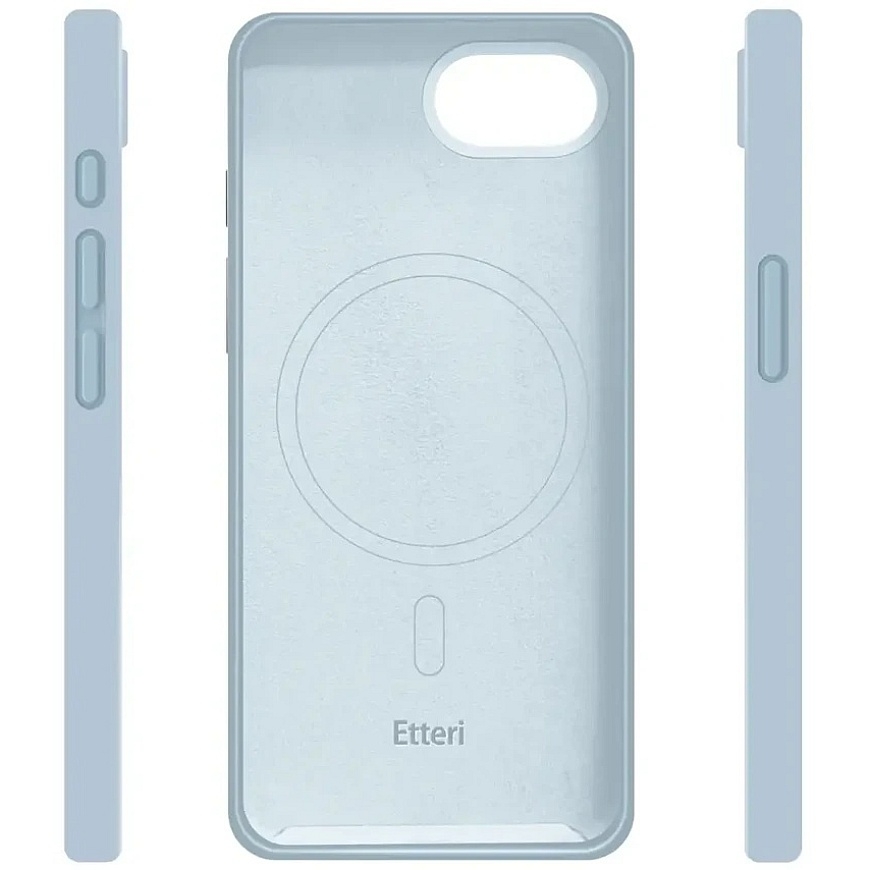 Gaiši zilais silikona Mag vāciņš iPhone 17 – 3