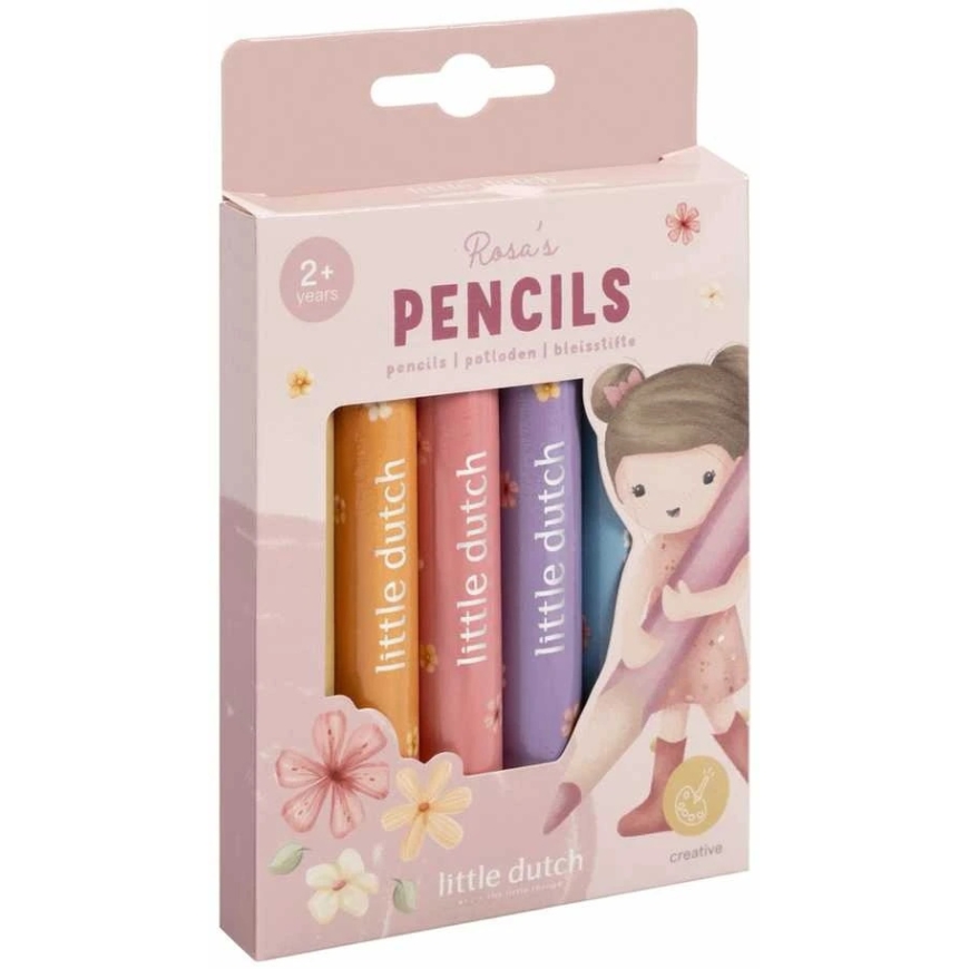 Little Dutch Puidust pliiatsid 'Rosa & Friends' – 2