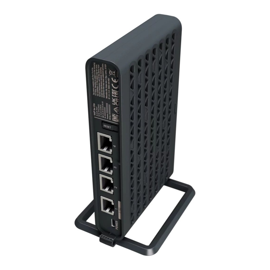 hAP be lite | 802.11ax | 10/100/1000 Mbit/s | Ethernet LAN (RJ-45) sadamad 3 | Mesh tugi Ei | MU-MiMO Ei | Mobiilse lairiba puud