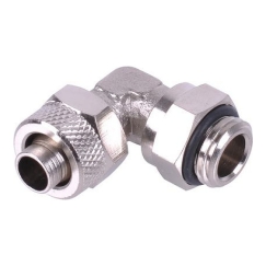 Aquatuning 10/8mm (8x1mm) skrūvējams uzgalis G1/4 90° rotējošs