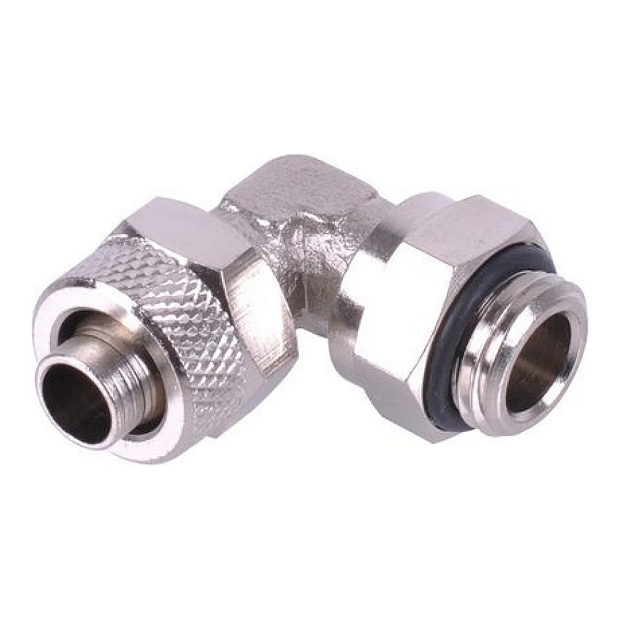 Aquatuning 10/8mm (8x1mm) screw-on nozzle G1/4 90° rotatable