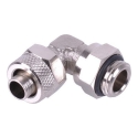 Aquatuning 10/8mm (8x1mm) skrūvējams uzgalis G1/4 90° rotējošs Aquatuning 10/8mm (8x1mm) skrūvējams uzgalis G1/4 90° rotējošs