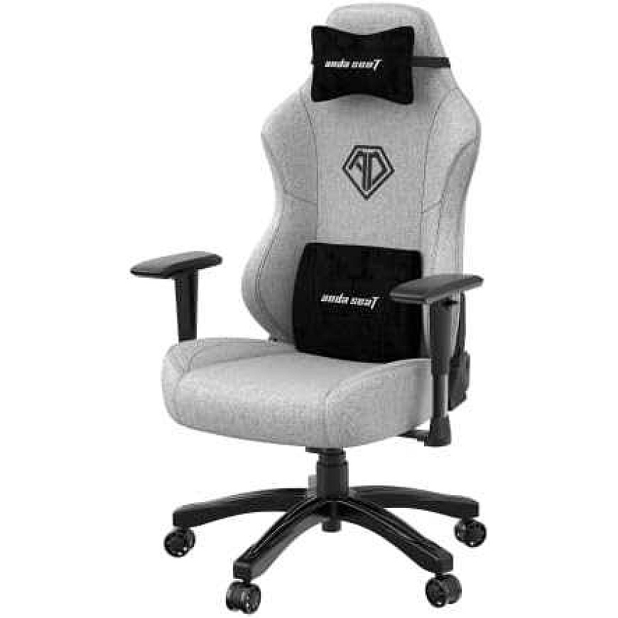 Anda Seat Phantom 3 L pilkos audinio žaidimų sukamoji kėdė – 4
