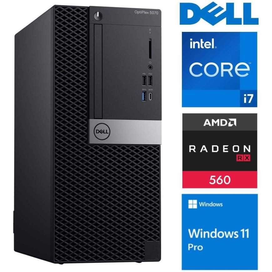 Dell OptiPlex 5070 TWR i5-9500 16ГБ 512SSD NVME RX560 W11Pro ReNew – 3
