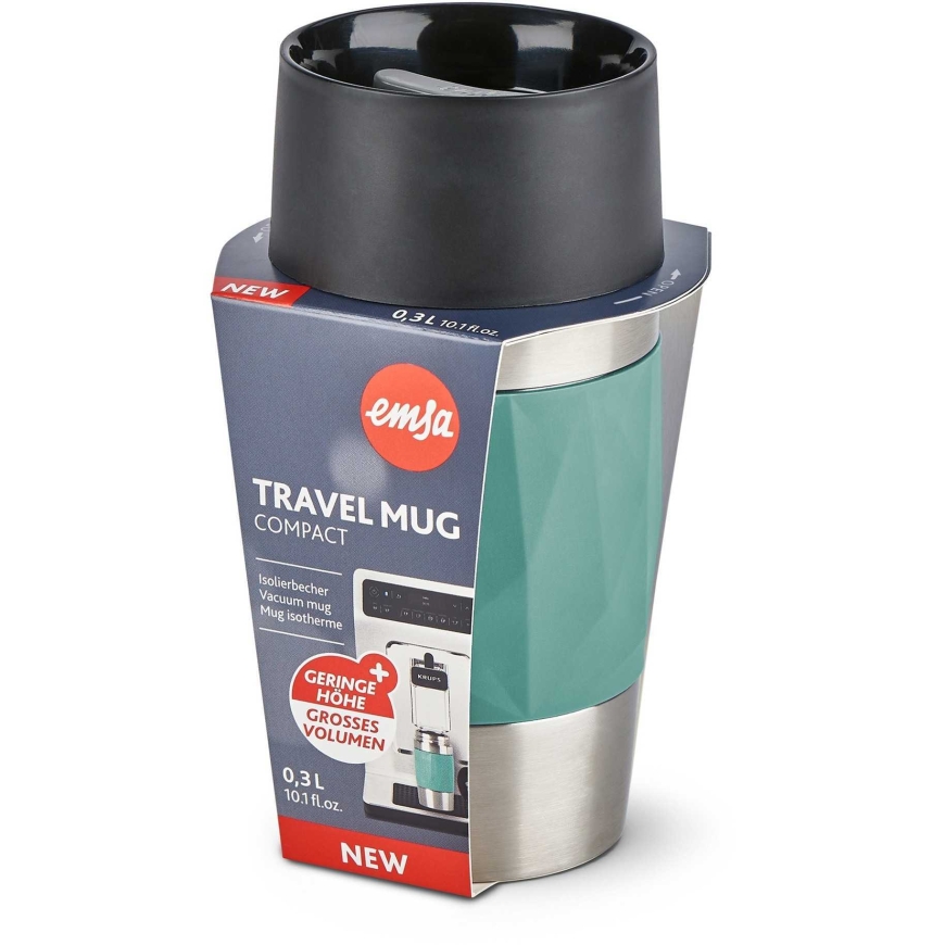 Emsa Emsa TRAVEL MUG Kompaktne termokruus (petrol/roostevaba teras, 0.3