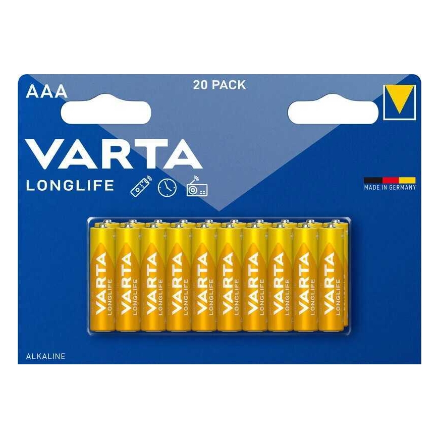 Varta Longlife AAA 20 tk