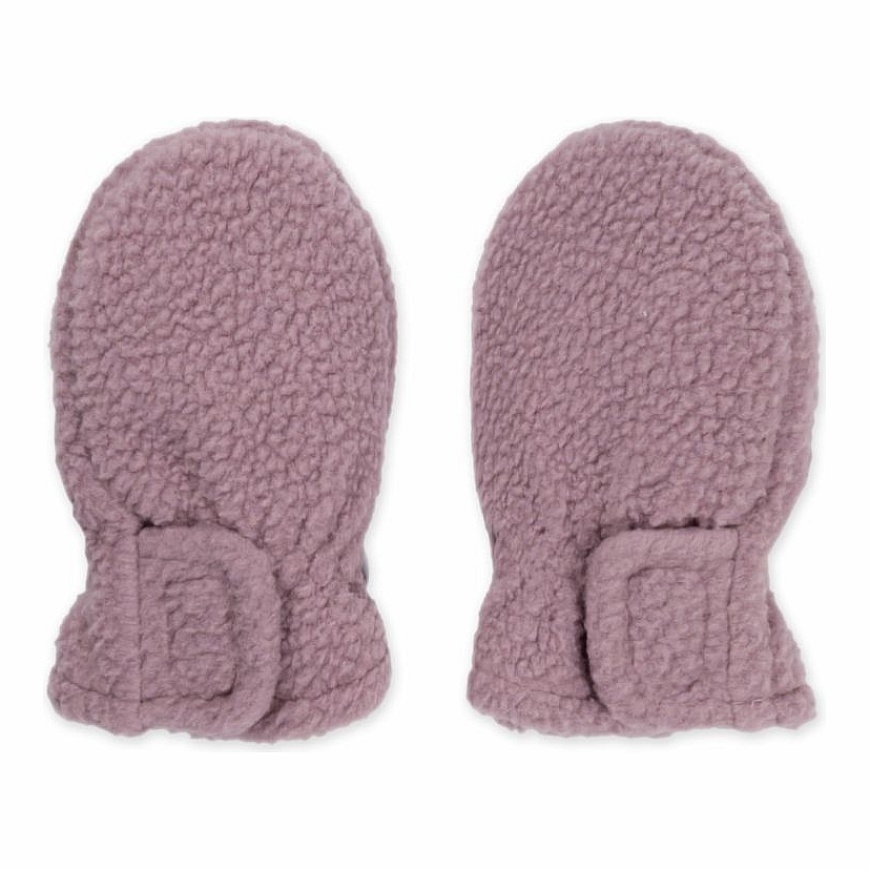 Lodger Mittens Teddy beebidele roosa kindad 0-12k MTT 107_0-12 (8717729899922)