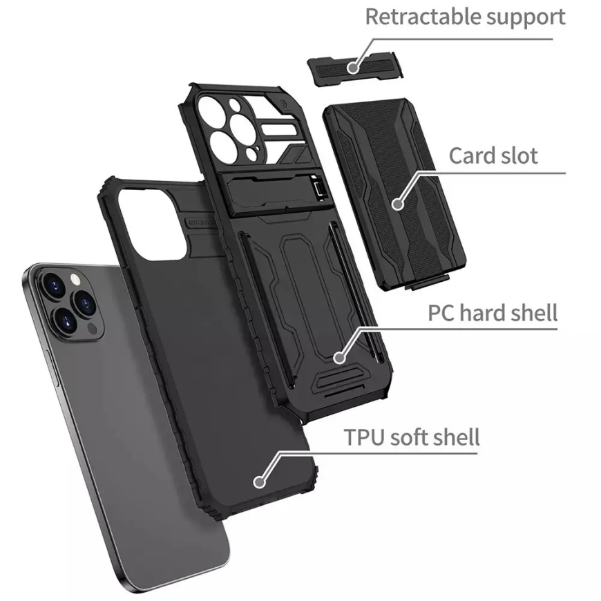 Tel Protect Combo -kotelo Samsung Galaxy S22 Plus Musta – 5