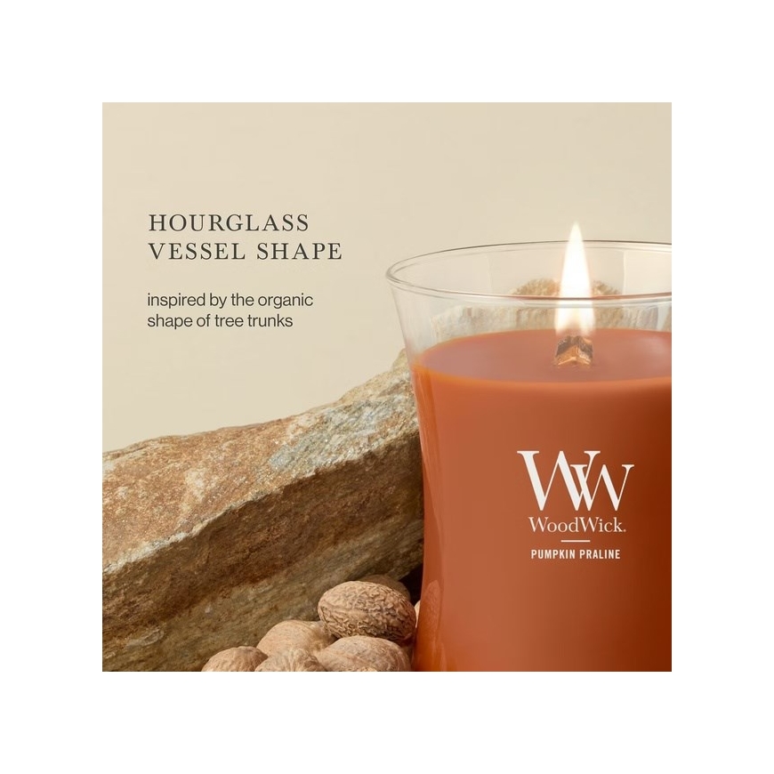 Scented Candle, Medium WOODWICK Pumpkin Praline, 1 piece – 4